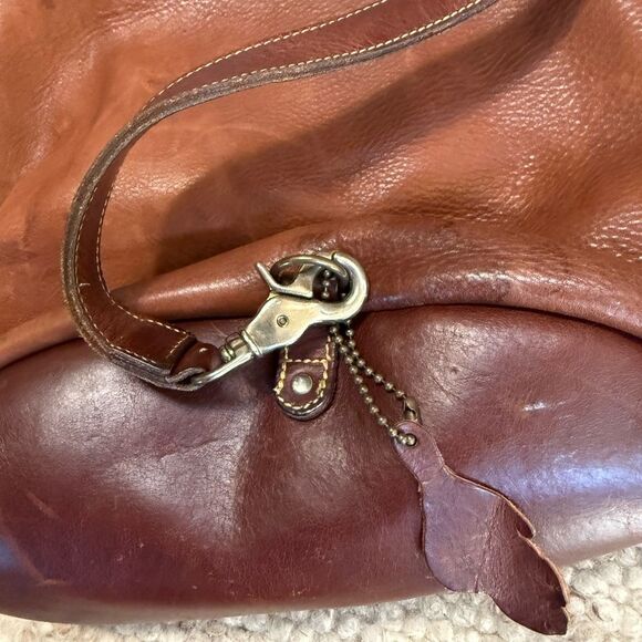 Vintage Roots Canada Full Grain Leather Rucksack Backpack – Cognac Patina main image 6